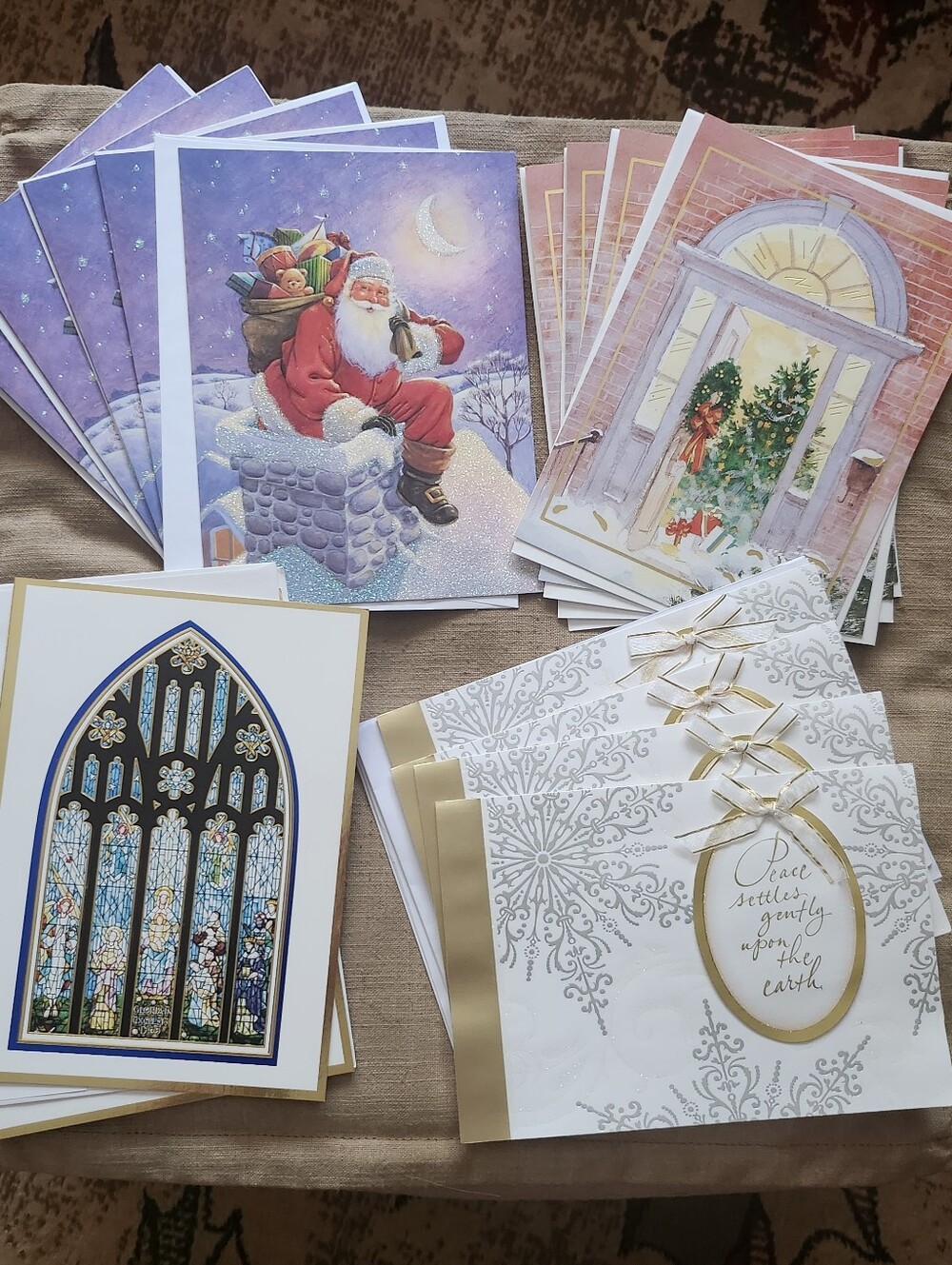 Christmas Card Assortment with Envelopes (Total 15)